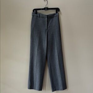 Aritzia Babaton Charcoal Wide-Leg Trousers